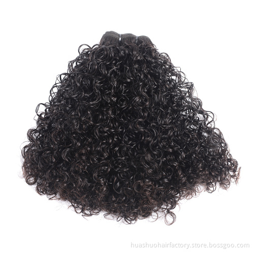 No Shedding And No Tangle Double Drawn Virgin Fumi Fancy Curl 100% Peruvian Virgin Hair Extension Human Hair